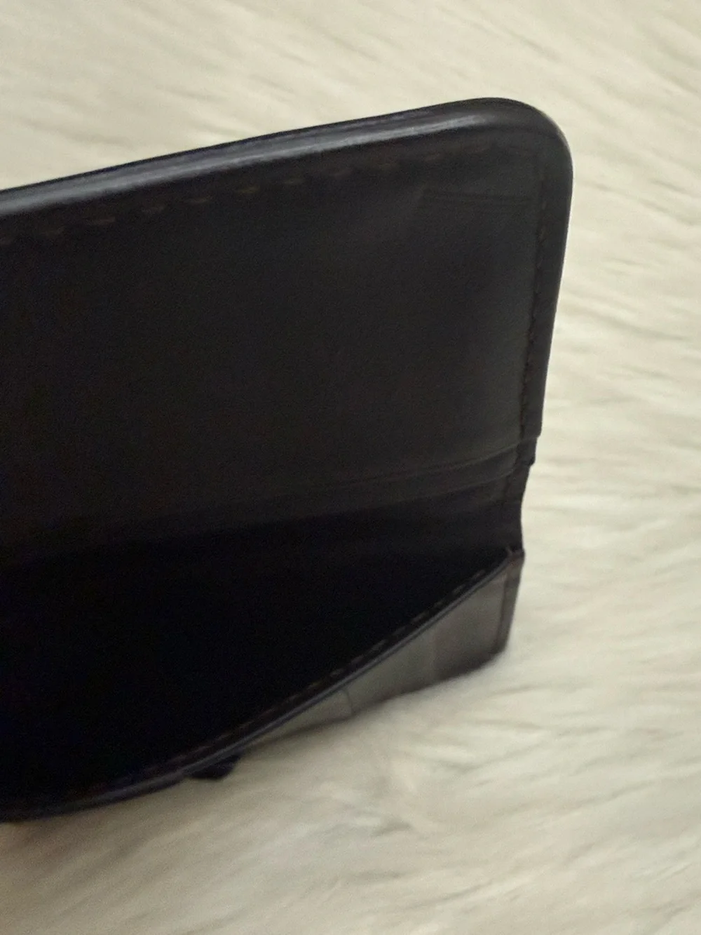 LOUIS VUITTON - BROWN LEATHER BIFOLD POCKET ORGANIZER WALLET “UTAH”
